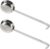 2pcs Pizza Sauce Spoon Pizza Sauce Scoop Ramen Spoon Portion Control Ladle Handle Spoon Wine Ladle Spoon Pizza Spoon Kitchen Spoon Soup Ladles for Serving Silver Stainless Steel