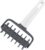 Pizza Rolling Pin Pizza Hole Puncher Pizza Pie Dough Roller Cake Pie Pizza Cookies Bread Dough Needle Roller Wheel Hole Punch Baking Tool Silicone Cooking Utensils (Grey, One Size)