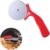 Zerodeko Pizza Tools Pizza Wheels Pizza Cutter Pizza Roller Cutter Pizza Scissors Waffle Cutter Red