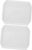 2 Pcs Microwave Tray Microwave Chips Oven Tray Egg Trays for Deviled Eggs Bbq Grills Eggs Cooker Defrosting Tray Bacon Baking Tray Pizza Cooker Baking Pan Tools White Crisper Food