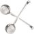 2pcs Pizza Sauce Spoon Ladle Pizza Spoon Pizza Spread Ladle Pasta Serving Spoons Small Ladle Spoon Flat Ladle for Oil Food Portioner Ladle Flat Spoon Silver Stainless Steel