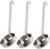 3pcs Pizza Sauce Spoon Kitchen Spoons Kitchen Ladle Soup Spoons Pizza Sauce Ladle Sauce Drizzle Spoon Portioning Spoon Pasta Spoon Pizza Flat Spoon Stainless Steel Ladle Silver