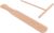 SHOWERORO 2pcs Dough Scraper Spreader Crepe Maker Stick Crepe Making Kit Crepe Scraper Crepe Utensils Pizza Spatula Crepe Spreading Tool Cheese Pizza Stainless Steel Large Frying Pan Wooden