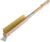 Pizza Oven Brush, Pizza Stone Wood Brush with Scraper, 25″ Long Wooden Handle Pizza Stone Cleaning Brush, Outdoor Pizza Oven Accessories