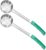Portion Control Serving Spoons,4 Oz Scoop Portion for Food Pizza Sauce,Stainless Steel Solid Measuring Spoons Ladle, Portion Control Serving Utensils (Green,2PCS)