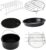 6pcs 6 Air Fryer Accessories Pizza Cooker Non- Stick Bake Trays Grilling Accessories Pizza Kit Bbq Kits Non Stick Baking Pan Pizza Baking Pan Non Stick Griddle Pan Stainless Steel