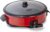 DASH Family Size Electric Skillet with 14 inch Nonstick Surface + Recipe Book for Pizza, Burgers, Cookies, Fajitas, Breakfast & More, 20 Cup Capacity, 1400-Watt – Red