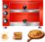 1100W Electric Pizza Oven Countertop, 12inch Double Deck Layer Indoor Pizza Oven, Stainless Steel Commercial Pizza Maker Machine, Multipurpose Pizza Cooker Snack Oven for Home Pretzels Baked Roast