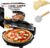 Pizza Oven – Electric Pizza Oven Indoor Portable, 12 Inch Indoor Pizza Oven Countertop, Stone Baked Pizza Maker Heats up to 800˚F for Brick Oven Taste at Home As Seen on TV, 32cm, black