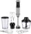 GDOR 1000W 6-in-1 Immersion Blender, Stainless Steel Scratch Resistant Immersion Blender Handheld with 20 Speeds, Hand Blender with Whisk, Chopper, Beaker, Egg Beaters and Dough Hooks, Black