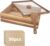 Pizza Dough Proofing Box w/Clear Lid – 16” x 12” Wooden Dough Proofing Container Bread Dough Rising Box, Transparent Acrylic Lid Box for Pizza Dough Storage With Wooden Shovel, 30PCS Parchment Paper
