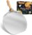 Sharmila aluminum pizza peel 12inch,upgraded apple shaped pizza paddle with foldable wooden handle,professional pizza spatula paddle, pizza oven accessory for home pizza and bread making