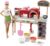 BarbieCareers Playset, Blonde Pizza Chef Doll with Toy Oven & Counter with Sliding Conveyer Belt, Molds, 3 Dough Colors & Accessories