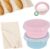 3Pcs Pizza Dough Proofing Box,Foldable Pizza Proofing Box with Lid,Pizza Dough Droofing Container 800ml with Proofing Cloth 17.7″×15″