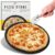 Heritage Pizza Stone, 15 inch Ceramic Baking Stones for Oven Use – Non Stick, No Stain Pan & Cutter Set for Gas, BBQ & Grill – Kitchen Accessories & Housewarming Gifts with Bonus Pizza Wheel – Black