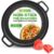 NutriChef 13″ Cast Iron Pizza Pan – Cast Iron Pizza Baking Pan, Steel Pizza Cooker with Easy Grip Handle – For Gas, Electric, Glass, Induction Cooker, Oven, & Grill/Campfire – 2 Silicone Handles