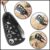 6-Piece Stainless Steel Kitchen Gadgets Set – Cheese Grater, Peeler, Pizza Cutter, Bottle Opener, Garlic Grinder – Compact Camping and RV Kitchen Accessories (Black)