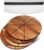 Uiifan 5 Pcs Acacia Pizza Cutting Board and Pizza Cutter Set Includes 4 Pcs 13.5” Round Wooden Pizza Board Stainless Steel Pizza Cutter for Pizza Cake Cheese Pies Kitchen Accessories