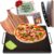 Reversible Pizza Stone for Oven – Pizza Stone for Grill – Bread Baking Stone – Ceramic Pizza Grill Stones – 15 inch Stone Pizza Pan – Pizza Making Kit