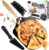 Pizza Peel Set,12×14 Inch Premium Aluminum Pizza Maker set with Pizza Paddle , Pizza Cutter with Cover & Pizza Spatula | Foldable Non Stick Pizza Kit | Large Pizza Peel Pizza Oven Accessories By SHEVO