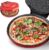 Countertop Pizza Maker, 1450W Mini Pizza Oven, Pizza Maker Oven With 12″ Non-Stick Ceramic Plate, Indoor Electric Pizza Oven for Crepes, Pancakes – Red