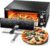 PYY Electric Pizza Oven Indoor Countertop Pizza Oven Commercial Pizza Maker Machine for Home with Timer Stainless Steel Pizza Cooker